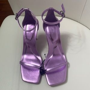 NEW Zara Women’s Iridescent Sandals size 39 Pink